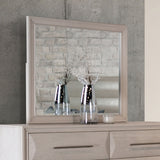 Hinwitz White Oak Mirror (Mirror Only) from Furniture of America - Luna Furniture
