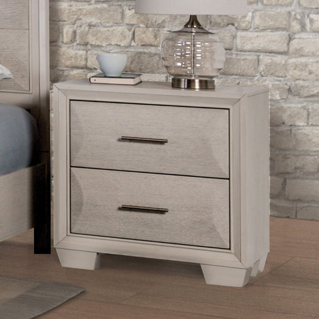 Hinwitz White Oak Night Stand from Furniture of America - Luna Furniture