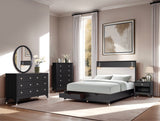 Hepburne Black Nightstand from Furniture of America - Luna Furniture