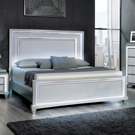 Galea Gray Queen Bed from Furniture of America - Luna Furniture