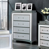 Galea Gray 5 Pc Queen Bedroom Set w/ Chest from Furniture of America - Luna Furniture