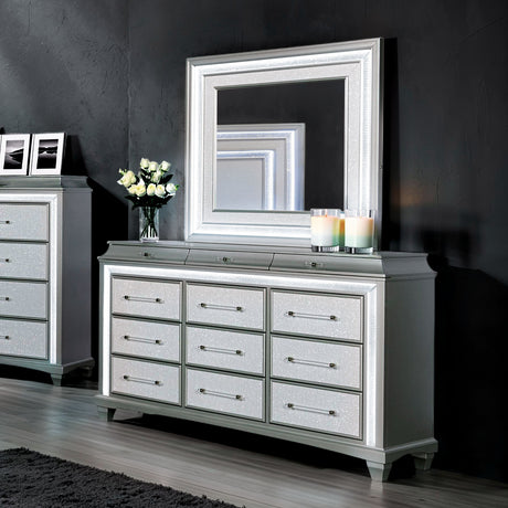 Galea Gray 5-Piece Queen Bedroom Set from Furniture of America - Luna Furniture