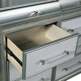 Galea Gray 5 Pc Queen Bedroom Set w/ Chest from Furniture of America - Luna Furniture