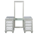 Galea Gray Vanity w/ Stool from Furniture of America - Luna Furniture