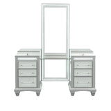 Galea Gray Vanity w/ Stool from Furniture of America - Luna Furniture