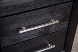 Ashbourne Black Night Stand w/ USB from Furniture of America - Luna Furniture