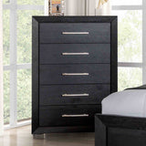 Ashbourne Black 5 Pc Queen Bedroom Set from Furniture of America - Luna Furniture