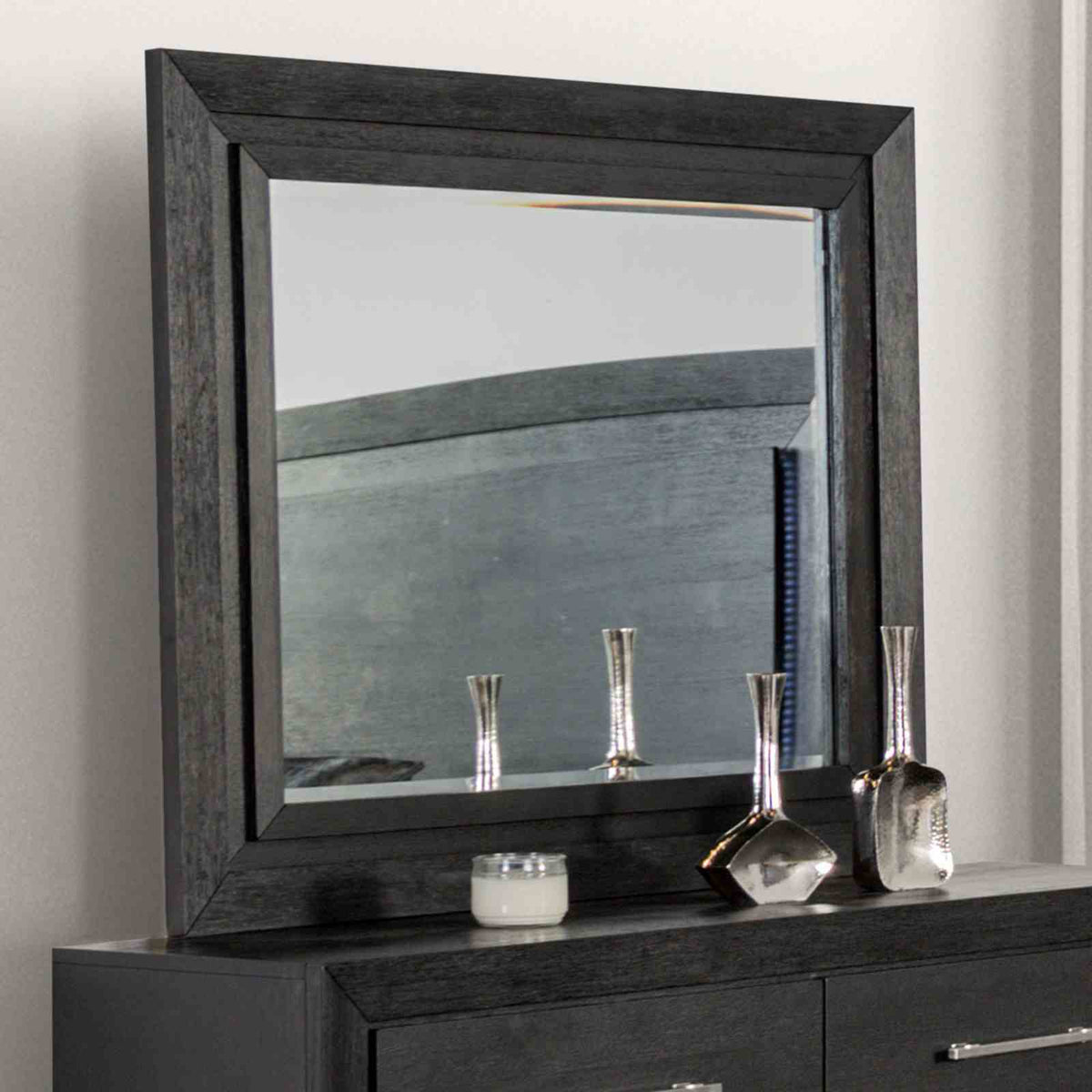 Ashbourne Black 5 Pc Queen Bedroom Set from Furniture of America - Luna Furniture