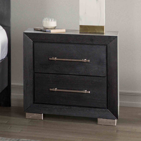 Ashbourne Black Contemporary Bedroom Set from Furniture of America - Luna Furniture