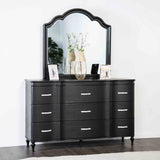 Melodi Parc Black 5 Pc Queen Bedroom Set from Furniture of America - Luna Furniture