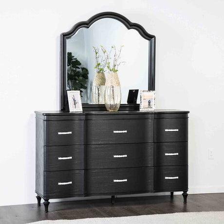 Melodi Parc Black 5-Piece Queen Bedroom Set from Furniture of America - Luna Furniture