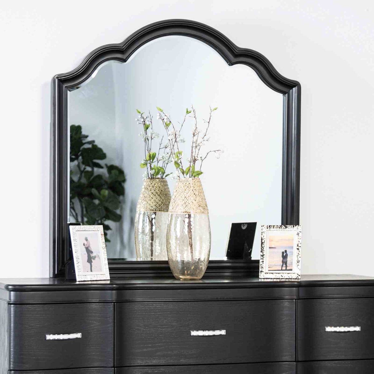 Melodi Parc Black 5 Pc Queen Bedroom Set from Furniture of America - Luna Furniture