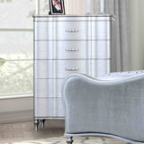 Melodi Parc Silver 5 Pc Queen Bedroom Set from Furniture of America - Luna Furniture