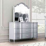 Melodi Parc Silver 5 Pc Queen Bedroom Set from Furniture of America - Luna Furniture