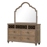Lyris Rustic Oak Dresser from Furniture of America - Luna Furniture