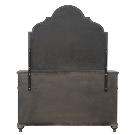 Lyris Rustic Oak Dresser from Furniture of America - Luna Furniture