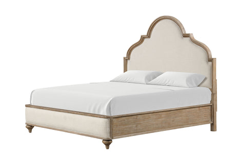 Lyris Rustic Oak 5-Piece Queen Bedroom Set from Furniture of America - Luna Furniture