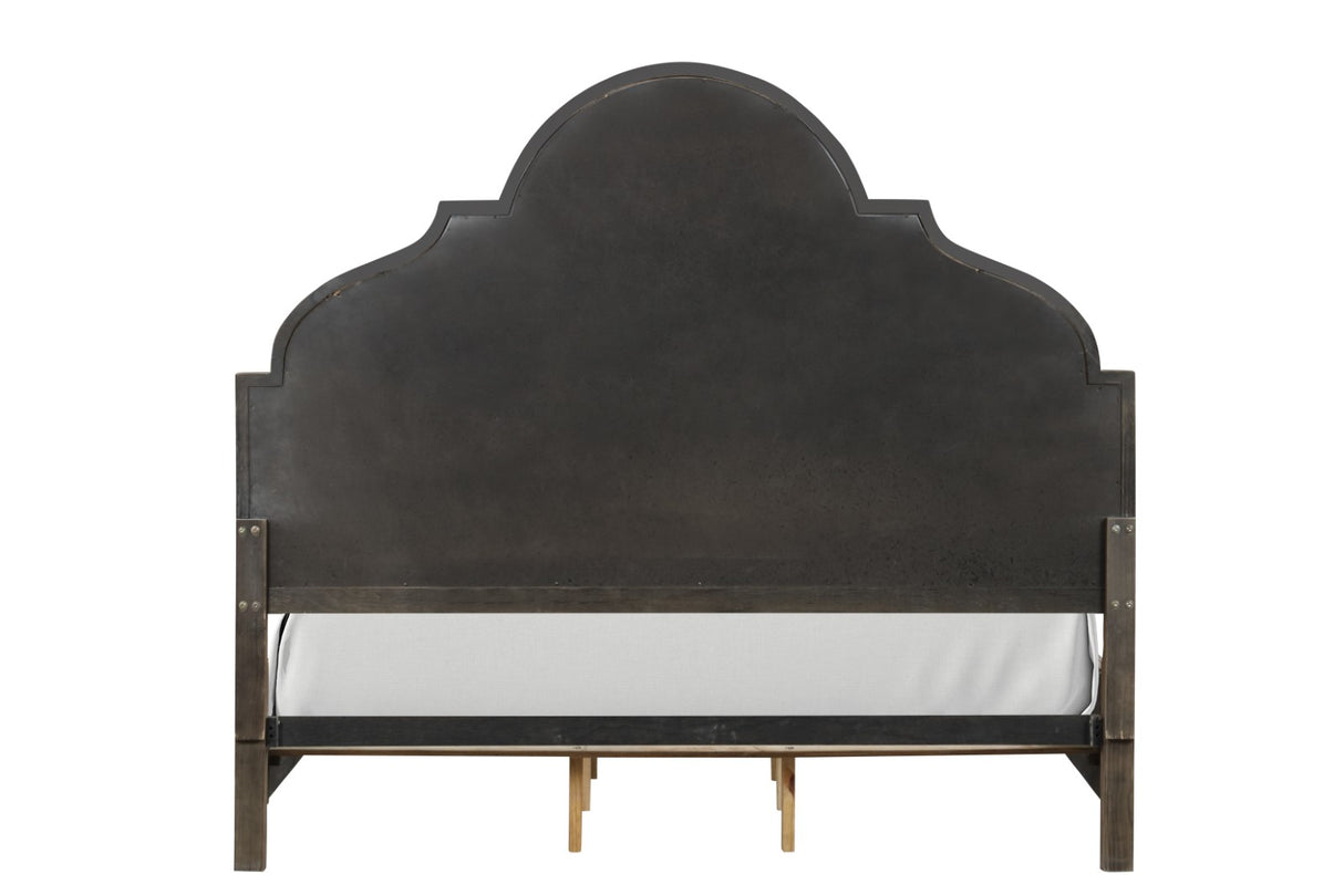 Lyris Rustic Oak King Bed from Furniture of America - Luna Furniture