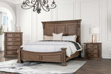Seven Oaks Weathered Oak Queen Bed from Furniture of America - Luna Furniture