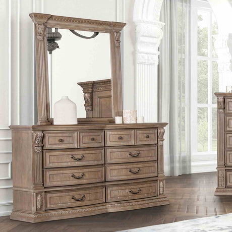 Seven Oaks Weathered Oak Dresser from Furniture of America - Luna Furniture