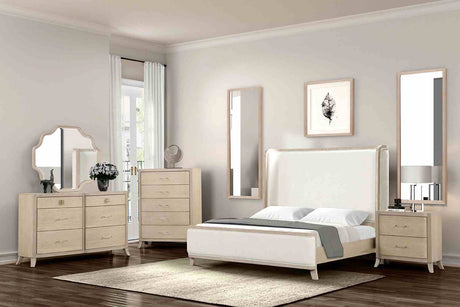 Candra Natural Oak Queen Bed from Furniture of America - Luna Furniture