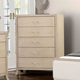 Candra Natural Oak 5 Pc Queen Bedroom Set from Furniture of America - Luna Furniture