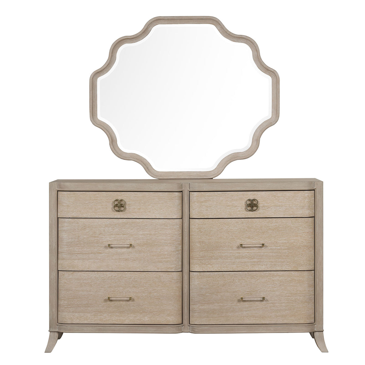 Candra Natural Oak 5 Pc Queen Bedroom Set from Furniture of America - Luna Furniture