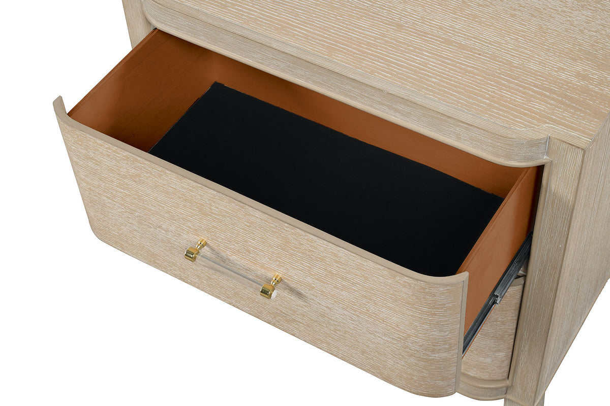 Candra Natural Oak Nightstand from Furniture of America - Luna Furniture