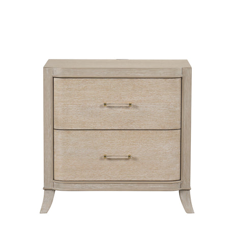 Candra Natural Oak 5-Piece Queen Bedroom Set from Furniture of America - Luna Furniture