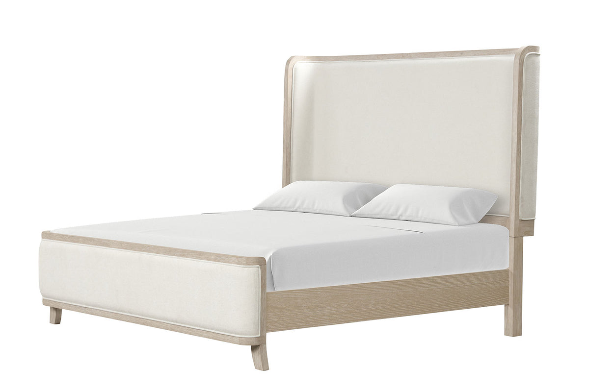 Candra Natural Oak 5 Pc Queen Bedroom Set from Furniture of America - Luna Furniture