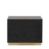 Goldsberg Black/Gold 5 Pc Queen Bedroom Set from Furniture of America - Luna Furniture