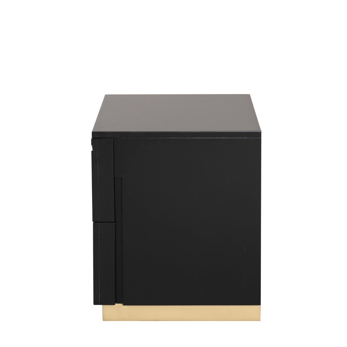 Goldsberg Black/Gold Nightstand from Furniture of America - Luna Furniture