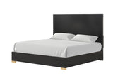 Goldsberg Black/Gold 5 Pc Queen Bedroom Set from Furniture of America - Luna Furniture