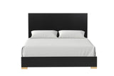 Goldsberg Black/Gold 5 Pc Queen Bedroom Set from Furniture of America - Luna Furniture