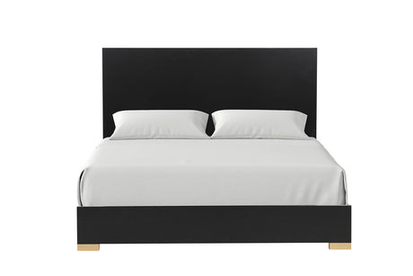 Goldsberg Black/Gold 5-Piece Queen Bedroom Set from Furniture of America - Luna Furniture