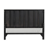 Goldsberg Black/Gold King Panel Bed from Furniture of America - Luna Furniture