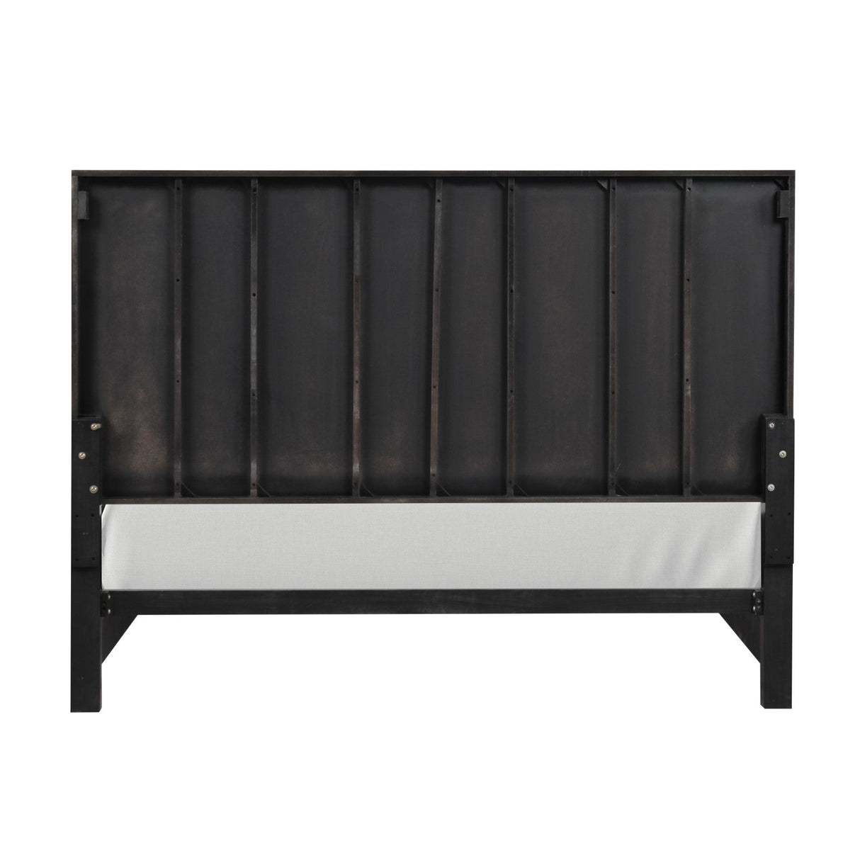 Goldsberg Black/Gold King Panel Bed from Furniture of America - Luna Furniture