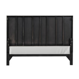 Goldsberg Black/Gold King Panel Bed from Furniture of America - Luna Furniture