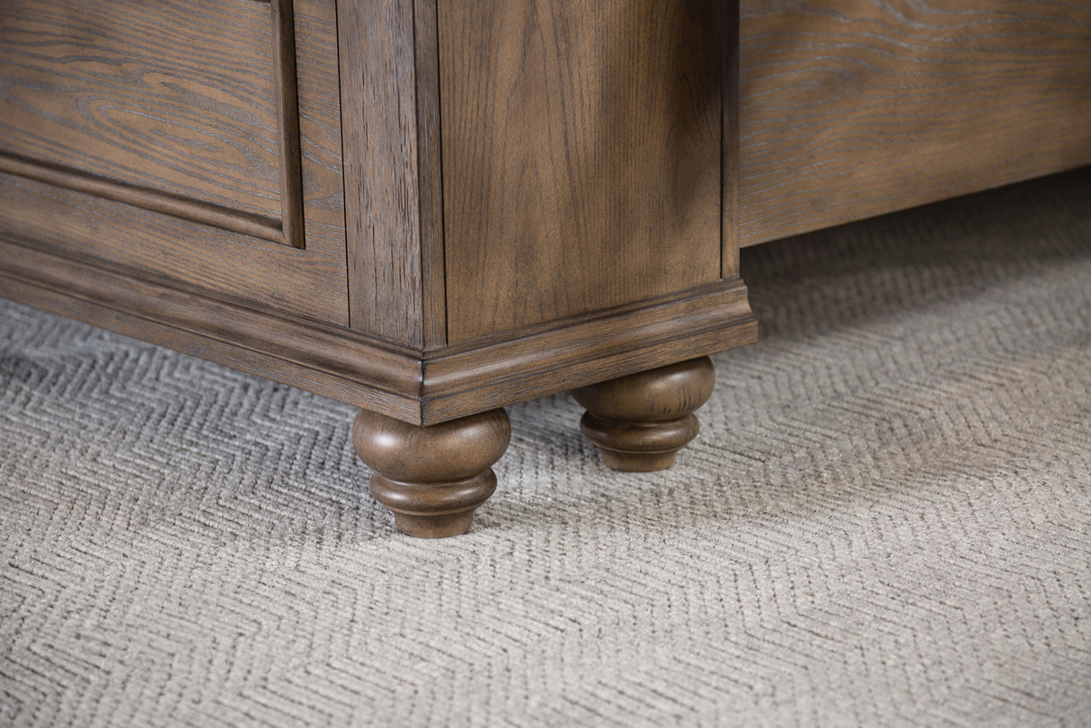 Philomath Aged Oak King Bed from Furniture of America - Luna Furniture