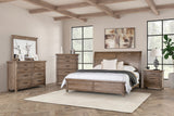 Merthyr Brown King Bed from Furniture of America - Luna Furniture