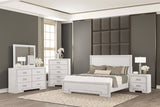 Basilone Rustic White Queen Bed from Furniture of America - Luna Furniture