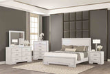 Basilone Rustic White Queen Bed from Furniture of America - Luna Furniture