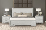 Basilone Rustic White Queen Bed from Furniture of America - Luna Furniture