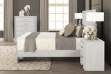Basilone Rustic White Queen Bed from Furniture of America - Luna Furniture