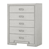 Basilone Rustic White 5 Pc Queen Bedroom Set from Furniture of America - Luna Furniture