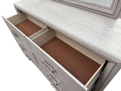 Basilone Rustic White Dresser from Furniture of America - Luna Furniture