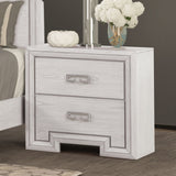 Basilone Rustic White Transitional Bedroom Set from Furniture of America - Luna Furniture