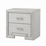 Basilone Rustic White Transitional Bedroom Set from Furniture of America - Luna Furniture