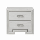 Basilone Rustic White Transitional Bedroom Set from Furniture of America - Luna Furniture