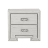 Basilone Rustic White 5 Pc Queen Bedroom Set from Furniture of America - Luna Furniture